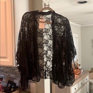 Free people lace / crochet cardigan